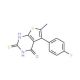 5-(4-fluorophenyl)-2-mercapto-6-methylthieno[2,3-d]pyrimidin-4(3H)-one - chemical structure image