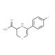 5-(4-Fluorophenyl)-3,4-dihydro-2H-1,4-thiazine-3-carboxylic acid (CAS 1190102-74-9) - chemical structure image