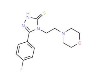 5-(4-fluorophenyl)-4-(2-morpholin-4-ylethyl)-4H-1,2,4-triazole-3-thiol - chemical structure image