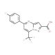 5-(4-Fluorophenyl)-7-(trifluoromethyl)pyrazolo-[1,5-a]pyrimidine-2-carboxylic acid - chemical structure image