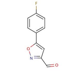 5-(4-Fluorophenyl)isoxazole-3-carboxaldehyde (CAS 640292-06-4) - chemical structure image