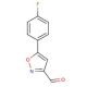 5-(4-Fluorophenyl)isoxazole-3-carboxaldehyde (CAS 640292-06-4) - chemical structure image