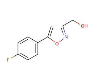 5-(4-Fluorophenyl)isoxazole-3-methanol (CAS 640291-97-0) - chemical structure image