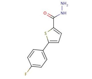 5-(4-Fluorophenyl)thiophene-2-carboxylic acid hydrazide (CAS 852296-85-6) - chemical structure image