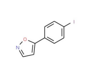 5-(4-Iodophenyl)isoxazole (CAS 160377-48-0) - chemical structure image