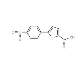 5-(4-Methanesulfonyl-phenyl)-thiophene-2-carboxylic acid - chemical structure image