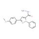 5-(4-Methoxy-phenyl)-2-phenyl-2H-pyrazole-3-carboxylic acid hydrazide - chemical structure image