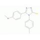 5-(4-Methoxy-phenyl)-4-p-tolyl-4H-[1,2,4]triazole-3-thiol (CAS 5679-72-1) - chemical structure image