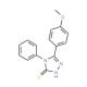 5-(4-Methoxy-phenyl)-4-phenyl-4H-[1,2,4]triazole-3-thiol (CAS 91759-68-1) - chemical structure image