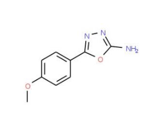 5-(4-methoxyphenyl)-1,3,4-oxadiazol-2-amine (CAS 5711-61-5) - chemical structure image
