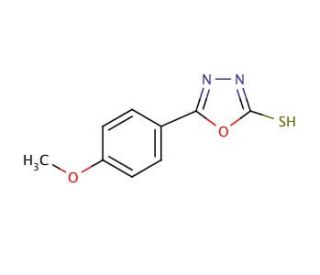 5-(4-Methoxyphenyl)-1,3,4-oxadiazole-2-thiol (CAS 23766-26-9) - chemical structure image
