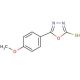 5-(4-Methoxyphenyl)-1,3,4-oxadiazole-2-thiol (CAS 23766-26-9) - chemical structure image