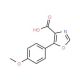 5-(4-Methoxyphenyl)-1,3-oxazole-4-carboxylic acid (CAS 89205-07-2) - chemical structure image