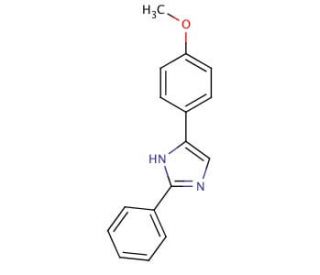 5-(4-Methoxyphenyl)-2-phenyl-1H-imidazole (CAS 53458-08-5) - chemical structure image