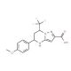 5-(4-Methoxyphenyl)-7-trifluoromethyl-4,5,6,7-tetrahydropyrazolo[1,5-a]pyrimidine-2-carboxylic acid - chemical structure imag