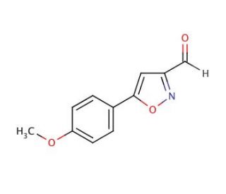 5-(4-Methoxyphenyl)isoxazole-3-carboxaldehyde (CAS 870703-95-0) - chemical structure image