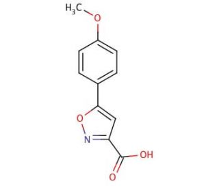 5-(4-Methoxyphenyl)isoxazole-3-carboxylic acid (CAS 33282-16-5) - chemical structure image