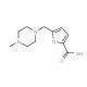 5-(4-Methyl-piperazin-1-ylmethyl)-furan-2-carboxylic acid (CAS 865470-86-6) - chemical structure image