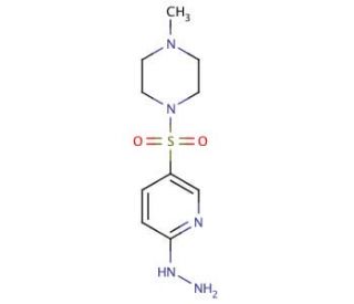 [5-(4-Methyl-piperazine-1-sulfonyl)-pyridin-2-yl]-hydrazine - chemical structure image