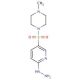 [5-(4-Methyl-piperazine-1-sulfonyl)-pyridin-2-yl]-hydrazine - chemical structure image