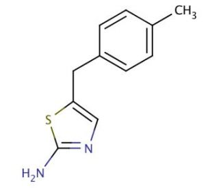 5-(4-methylbenzyl)-1,3-thiazol-2-amine - chemical structure image