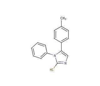 5-(4-methylphenyl)-1-phenyl-1H-imidazole-2-thiol (CAS 852400-51-2) - chemical structure image