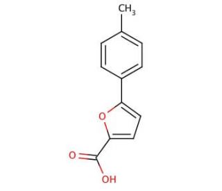 5-(4-Methylphenyl)-2-furoic acid (CAS 52938-98-4) - chemical structure image
