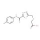 [(5-{[(4-Methylphenyl)amino]carbonyl}-1,3,4-thiadiazol-2-yl)methoxy]acetic acid - chemical structure image