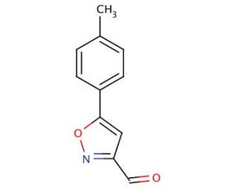 5-(4-Methylphenyl)isoxazole-3-carboxaldehyde (CAS 640292-02-0) - chemical structure image
