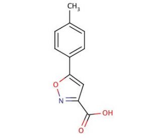 5-(4-Methylphenyl)isoxazole-3-carboxylic acid (CAS 33282-21-2) - chemical structure image