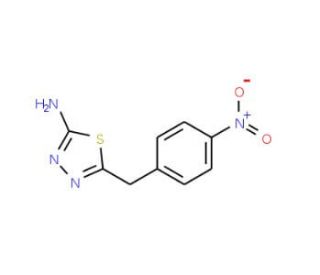 5-(4-Nitro-benzyl)-[1,3,4]thiadiazol-2-ylamine (CAS 247225-84-9) - chemical structure image