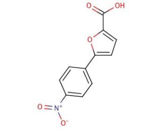 5-(4-Nitrophenyl)-2-furoic acid (CAS 28123-73-1) - chemical structure image