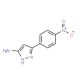 5-(4-Nitrophenyl)-2H-pyrazol-3-ylamine (CAS 78583-83-2) - chemical structure image