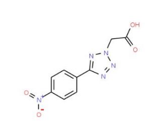 5-(4-Nitrophenyl)-2H-tetrazole-2-acetic acid - chemical structure image