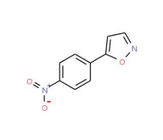 5-(4-Nitrophenyl)isoxazole (CAS 3383-42-4) - chemical structure image