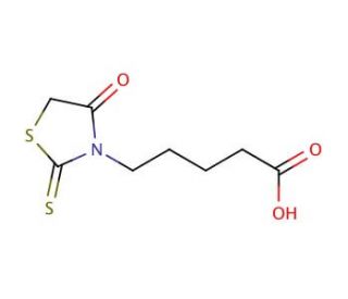 5-(4-oxo-2-thioxo-1,3-thiazolidin-3-yl)pentanoic acid - chemical structure image