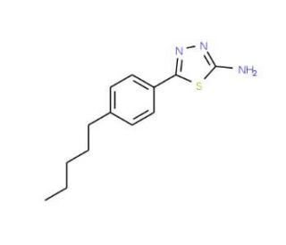 5-(4-Pentyl-phenyl)-[1,3,4]thiadiazol-2-ylamine - chemical structure image