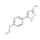 5-(4-Propyl-phenyl)-2H-pyrazol-3-ylamine - chemical structure image