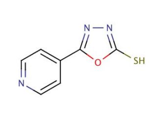 5-(4-Pyridyl)-1,3,4-oxadiazole-2-thiol (CAS 15264-63-8) - chemical structure image