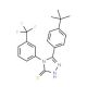 5-(4-tert-Butylphenyl)-4-[3-(trifluoromethyl)phenyl]-1,2,4-triazole-3-thiol (CAS 261633-26-5) - chemical structure image