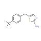 5-[4-(trifluoromethyl)benzyl]-1,3-thiazol-2-amine - chemical structure image