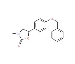 5-(4&prime;-Benzyloxyphenyl)-3-methyl-[4,5-di-13C,3-15N]-2-oxazolidone - chemical structure image