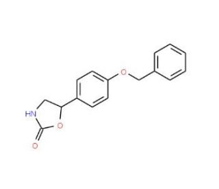 5-(4&prime;-Benzyloxyphenyl)-[4,5-di-13C,3-15N]-2-oxazolidone - chemical structure image