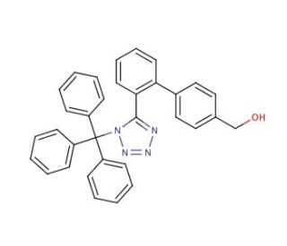 5-[4&prime;-Hydroxymethyl-(1,1&prime;-biphenyl)-2-yl]-1-triphenylmethyltetrazole (CAS 154709-18-9) - chemical structure image