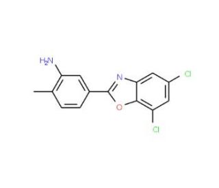 5-(5,7-Dichloro-benzooxazol-2-yl)-2-methyl-phenylamine - chemical structure image