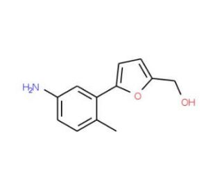 [5-(5-Amino-2-methyl-phenyl)-furan-2-yl]-methanol - chemical structure image