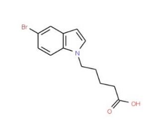 5-(5-Bromo-1H-indol-1-yl)pentanoic acid (CAS 1065074-70-5) - chemical structure image