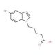 5-(5-Bromo-1H-indol-1-yl)pentanoic acid (CAS 1065074-70-5) - chemical structure image