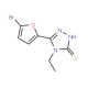 5-(5-Bromo-2-furyl)-4-ethyl-4H-1,2,4-triazole-3-thiol - chemical structure image
