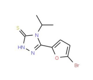 5-(5-Bromo-2-furyl)-4-isopropyl-4H-1,2,4-triazole-3-thiol - chemical structure image